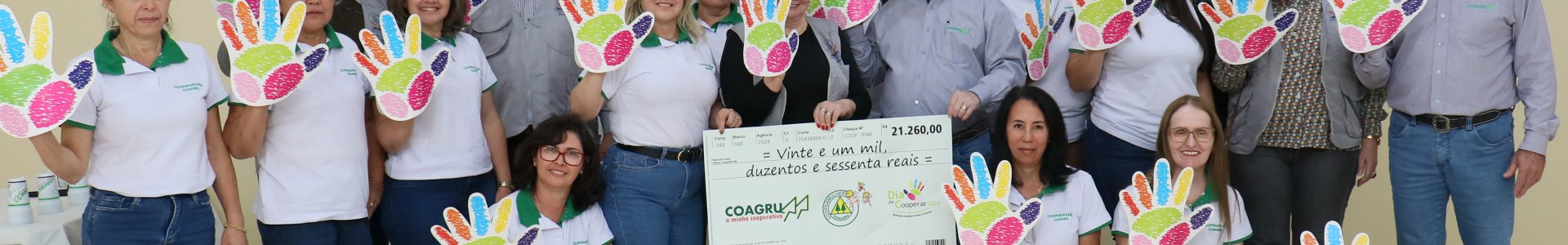 Ação do Dia de Cooperar com o apoio do Coopermulher beneficia a Santa Casa de Ubiratã