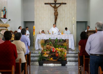 Missa em Ação de Graças pela Colheita é realizada em Anahy