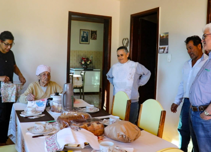 Visita à associada centenária