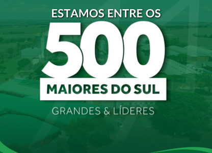 Coagru novamente é destaque entre as 500 Maiores do Sul