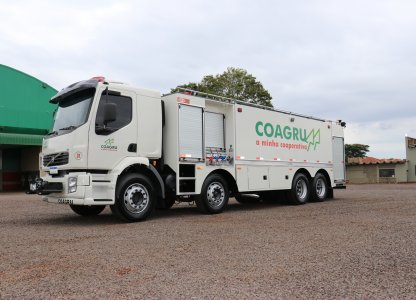 Coagru adquiriu caminhão tanque para auxiliar no combate a incêndios