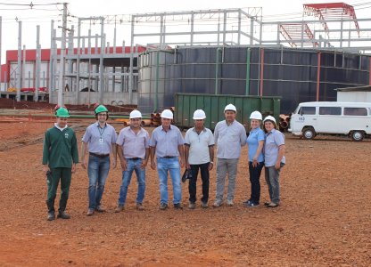 Conselheiros Fiscais da Coagru visitam as obras da Fábrica de Ração Avícola e Unitá