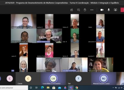 Coordenação do Coopermulher participa de treinamento virtual