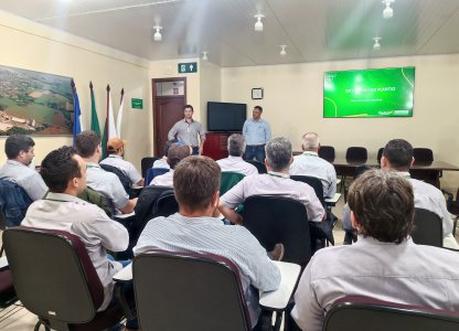 Departamento veterinário em treinamento técnico comercial