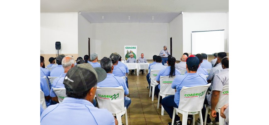 Reunião de avaliação de safra com setor operacional