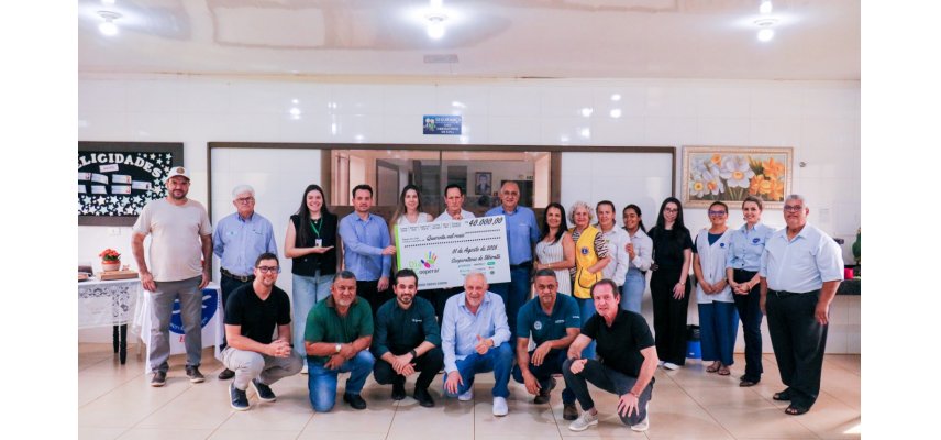 Cooperativismo e solidariedade garantem R$ 40 mil ao Lar dos Velhinhos