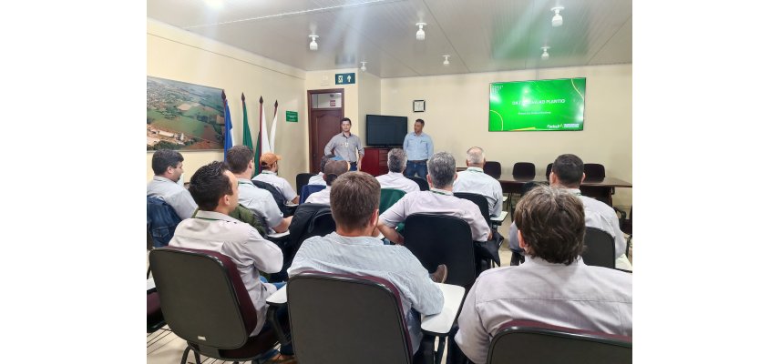 Departamento veterinário em treinamento técnico comercial